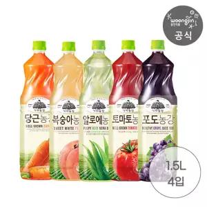 [웅진식품]가야농장 1.5L x 4입 (알로에 외 4종 / 선택옵션)