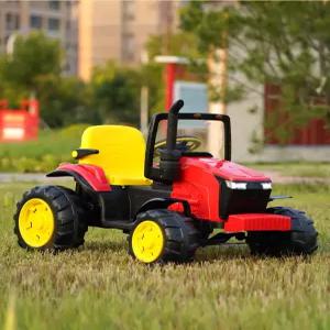 트랙터 전동차 경운기 전동 듀얼 장난감 탑승 자동차 오프로드 농기계 배터리 레드