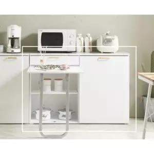 공간활용 골드손잡이 접이식 식탁겸 렌지대 1200(5색) 장 겸용 밥솥장 부엌