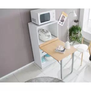 원룸자취방 식탁겸용 실용적 주방 레인지대(60cm2색) 선반 부엌 테이블 바