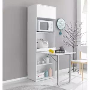 고급유광코팅 실용적 접이식 식탁형 키큰 렌지대 600/ 미니 밥솥장 밥솥 장