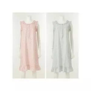 [솔브]비너스 정상 커플잠옷 쿨 지지미 파스텔 나뭇잎 나염 여성 파자마 원피스 VGNS20.._P422309527