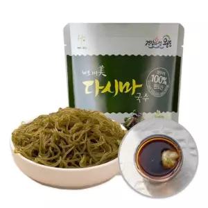 [작심밀도]국내산 저칼로리 해초 다시마국수5팩+모밀소스5팩