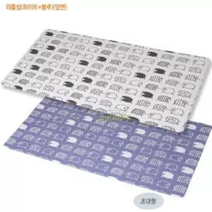 PVC 쿠션 양면 층간소음 방지 거실 놀이매트 동물농장 퍼피핑크 140X225 초대형 PVC매트 층간소음방지