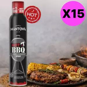 만토바 핫 바베큐 BBQ 오일 스프레이 200ml X 15 캠핑