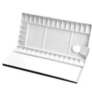 수채화 미술용 팔레트 유화 알루미늄 휴대용 접이식 전문가용 35칸