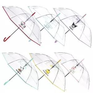 [보리보리/나린키즈]산리오 빅빼꼼 투명60 아동 주니어 초등학생 우산 장우산 자동 투명