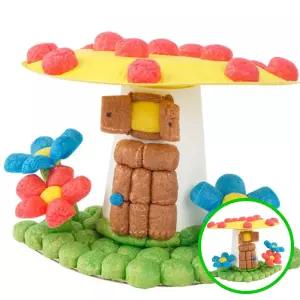 MF08 플레이콘 버섯 집 만들기 세트 5인 단체수업 유아 미술 체험 키트 플레이콘5인용 단체만들기수업 초등