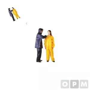 ( )남녀공용 방수우의 상하세트 노랑 XXL 여름우비 등산우비 등산용우의 우비바지