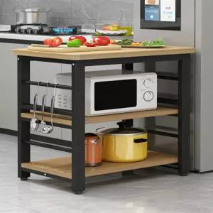 보조 조리대 주방 모서리 밥솥 탁상 아일랜드식탁 바 2단 60x40x80 수납 둥근 렌지대 60 x 40x80 특가 2단