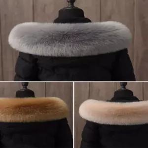 리폼 퍼 이뿜다오 셀프 남녀공용 모자털 패딩 털 머플러 70cm 1