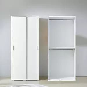 [텐스페이스]위즈W 800 슬라이딩 행거 옷장 MD5414 (수도권무배)