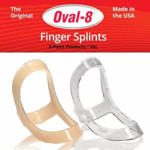 3-Point 제품 Oval-8 핑거 스플린트 관절염 트리거 또는 엄지 및 기타 손가락 상태에 대한 지지 보호