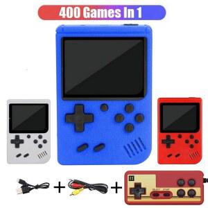 휴대용 게임기 선물 LCD 화면 내장 400가지 빈티지 전자 게임 콘솔 핸드헬드 컨트롤러