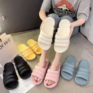 D 마카롱 뚱카롱 구름 무소음 거실 슬리퍼 층간소음방지 푹신한 임산부 산