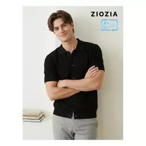 지오지아코튼 혼방 반팔 가디건 AAE2EC1101 471874