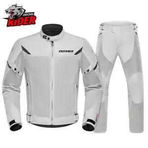 오토바이 라이딩 재킷 통기성 여름 바지 내마모성 및 긁힘 방지 오프로드