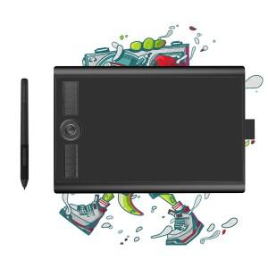 GAOMON M10K PRO 틸트 및 방사형 그래픽 태블릿 10x6.25' 대형 펜 드로잉 10개의 단축키 Mac Windows Andro