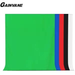 GAINVANE 배경 천 흰색 검정색 녹색 화면 색상 면화 섬유 모슬린 사진 스튜디오 크로마 키