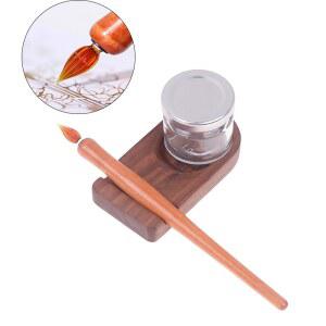 글라스펜 딥펜 캘리그라피 나무 유리 만년필 미술 그림수채화 아트 라인 그림