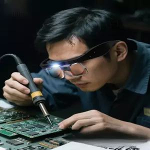 시계 전자제품 수리용 작업용 LED 조명 확대경