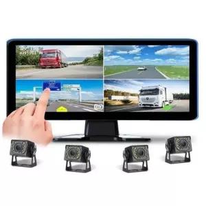 10인치 터치스크린 분할 4채널 블랙박스 화물차 1080P 차량용 화면