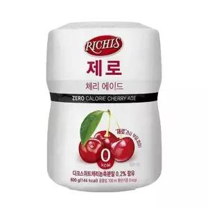동서 리치스 제로 체리 에이드 600g 아이스티 음료 체리콕