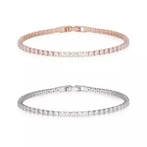 [엘르주얼리] 샤인 스퀘어 테니스 팔찌 ELBRBB097