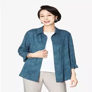 [마담엘레강스][마담엘레강스] 크리스탈 물나염 인견 자켓 K242JK05