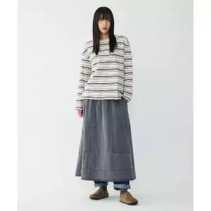 STUDIO TOMBOY 피그먼트 밴딩 스커트_네이비 9176132971 355415