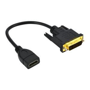 4K HDMI 호환 DVI 케이블 24+1 남성-여성 변환기 어댑터 Xbox PS4 TV 박스 프로젝터 모니터 용 양방향
