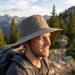 에스닉 등산 모자 남성용 여름 통풍 자외선차단 등산 낚시 캠핑 모자