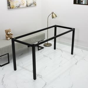 T15060b 높이700mm 블랙40각 철재다리 책상다리 1500 x 600