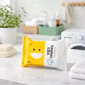 강청 무첨가 EM 찌든때 세탁빨래비누 250g 식물성유지 리사이클 녹색기술제품