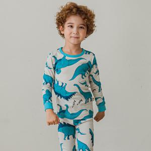 키키스토리 블루디노 30수 후라이스 실내복  130, 1개