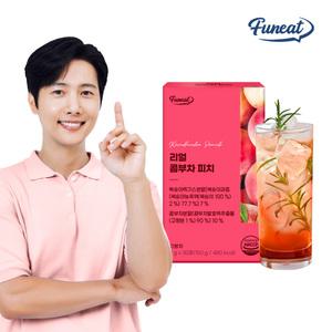 퍼니트 리얼 콤부차 피치30포 x 1박스 / 스코비 분말 당류제로 탄산