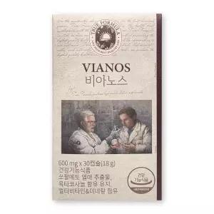트루포뮬러 비아노스 600mg X 30캡슐 1박스 쏘팔메토 옥타코사놀 전립선 건강 영양제 도움 효능 비아녹스