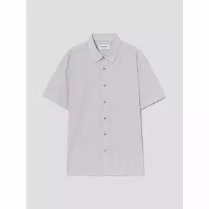 [로가디스] 코튼 미니멀 스트라이프 반팔 셔츠 - 라이트 핑크 (RY5465P72Y)