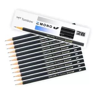 톰보우 모노J 연필 12개입 H B 2B 4B 6B 입시 미술 소묘 드로잉 스케치 전문가용