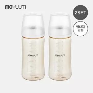 모윰 3세대 NEW PPSU 노꼭지 올인원 베이직 젖병 270ml 2팩