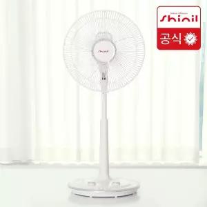 신일 14인치 저소음 5엽 가정용 초미풍 실버 스탠드 선풍기 