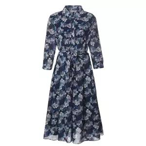 [롯데백화점]안지크 리본벨트 플라워 쉬폰원피스 AJ2OP5100