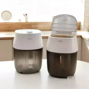 오토모 멀티 진공 쌀통 20kg 대용량 잡곡통 쌀보관통 집들이선물 쌀벌레퇴치 스마트 LOCK 진공