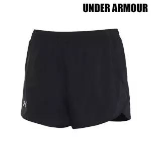 언더아머 [UNDER ARMOUR] 여성 플라이바이 3인치 쇼츠 반바지 블랙 1382438-001