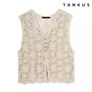 [롯데백화점]탱커스 버튼업 루즈핏 니트 베스트 (TX2VT016L0)