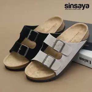 신사야 투버클 라인 버캔 남성슬리퍼 SSY2052