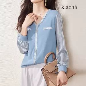 클라셰 블루클라우드쉬폰니트_CB3SKN020C