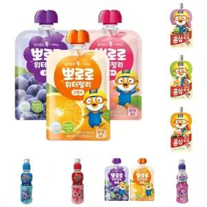 뽀로로 워터젤리 120ml 3종 세트 30개/음료/영아/음료수/소풍/간식/초등학생/유치원/과일맛/유아/어린이