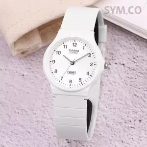 [카시오] MQ-24B-7B 저소음 아날로그 아날로그 팝 화이트 수능 수험생 남녀공용 우레탄 시계 d