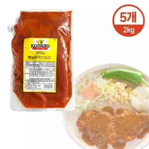 달디단마켓 코다노 경양식 옛날 돈까스소스 2kg x5개 대용량 식자재 소스 왕돈가스